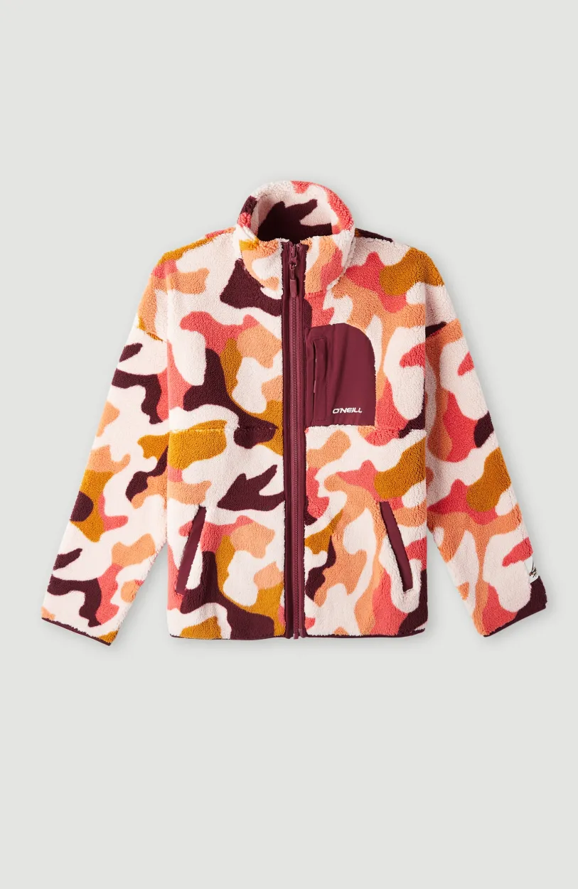 Hot O’Neill Vest Cloudrest High-Pile Fleece | Purple Hiker Camo