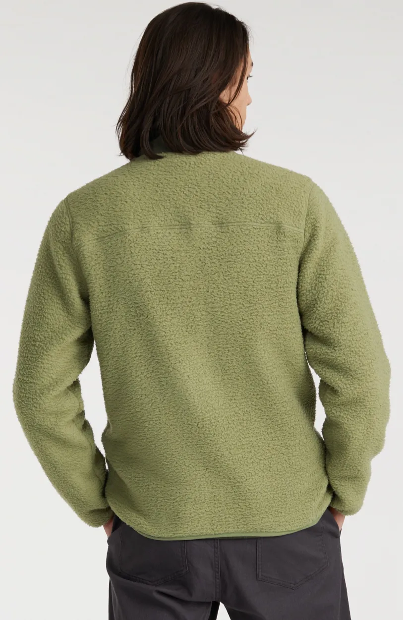 Hot O’Neill Vest High-Pile Fleece | Deep Lichen Green