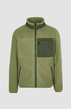 Hot O’Neill Vest High-Pile Fleece | Deep Lichen Green