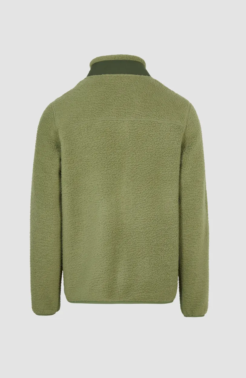Hot O’Neill Vest High-Pile Fleece | Deep Lichen Green
