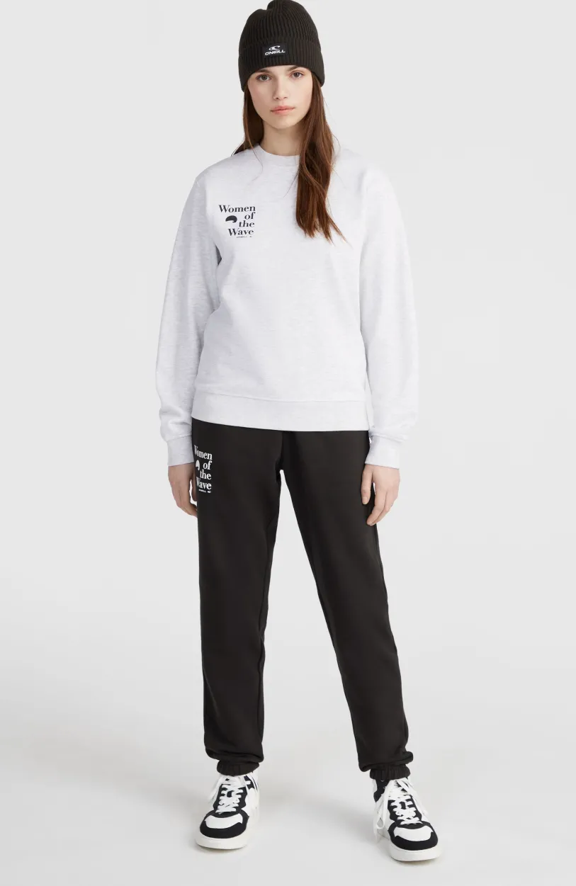 New O’Neill Women Of The Wave Crew Sweater | White Melange