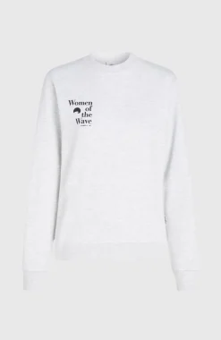 New O’Neill Women Of The Wave Crew Sweater | White Melange