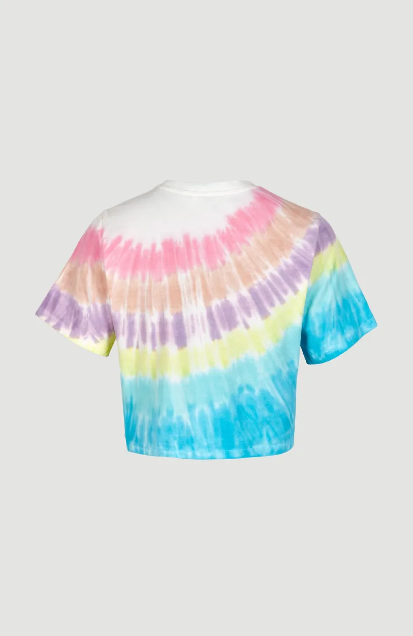 Best O’Neill Women Of The Wave Cropped T-shirt | Blue Tie Dye