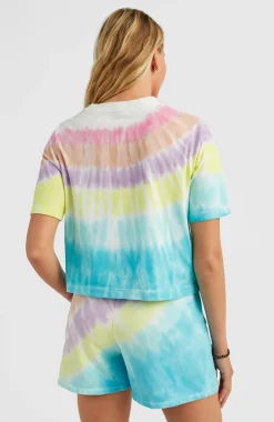 Best O’Neill Women Of The Wave Cropped T-shirt | Blue Tie Dye