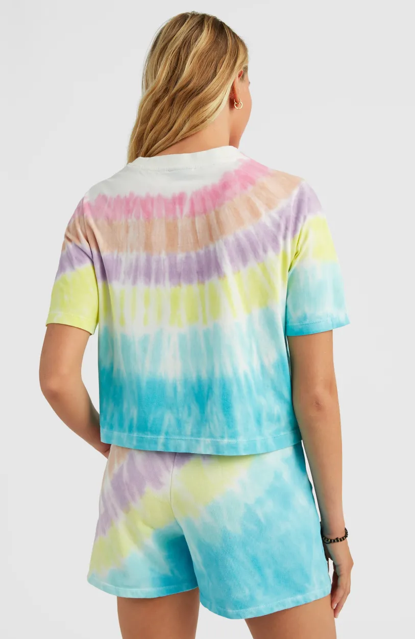 Best O’Neill Women Of The Wave Cropped T-shirt | Blue Tie Dye