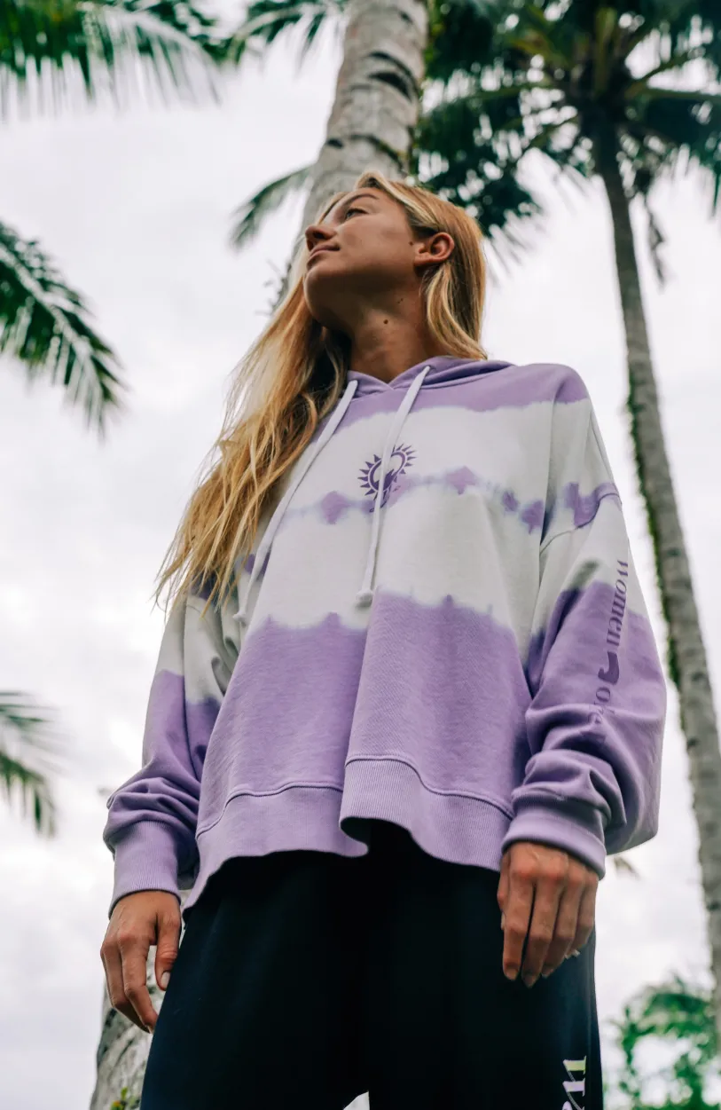Hot O’Neill Women Of The Wave Hoodie | Purple Tie Dye