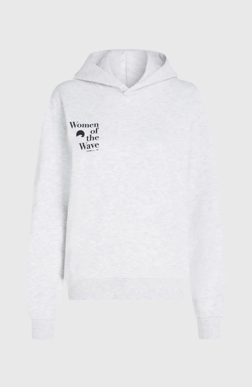 New O’Neill Women Of The Wave Hoodie | White Melange
