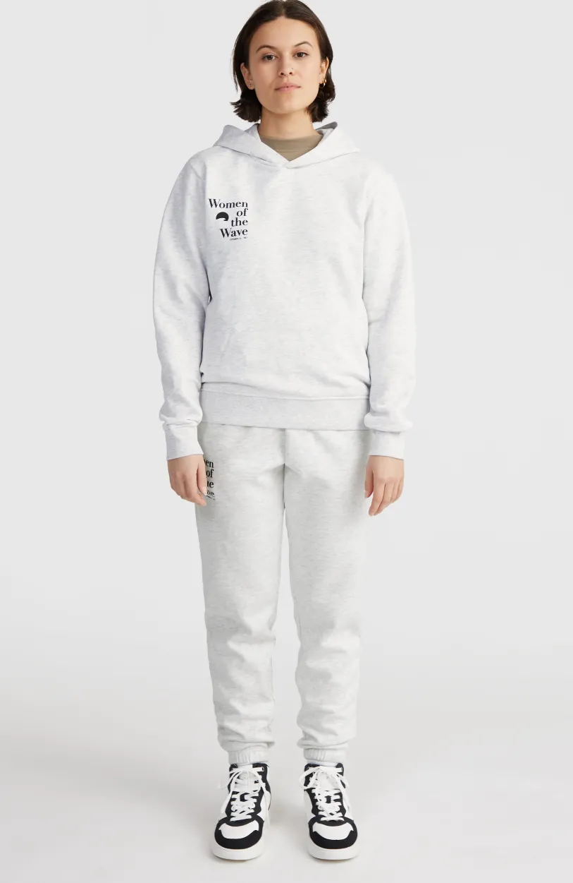 New O’Neill Women Of The Wave Hoodie | White Melange