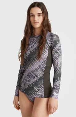 Online O’Neill Women Of The Wave Longsleeve UPF 50+ Sun Shirt Skin | Grey Tie Dye
