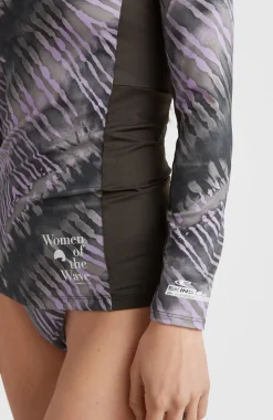 Online O’Neill Women Of The Wave Longsleeve UPF 50+ Sun Shirt Skin | Grey Tie Dye