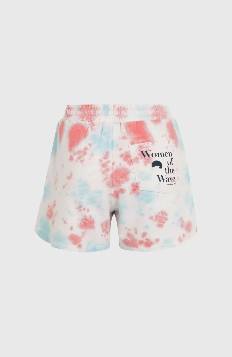 Outlet O’Neill Women Of The Wave Sweatshort | Pink Ice Cube Tie Dye