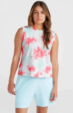 O’Neill Women Of The Wave Tanktop | Pink Ice Cube Tie Dye