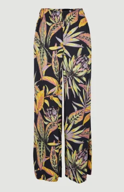Online O’Neill Zomerbroek Malia Met Hoge Taille | Black Tropical Flower