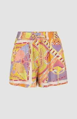 Discount O’Neill Zomershort Amiri Met Hoge Taille | Yellow Scarf Print