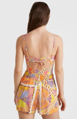 Discount O’Neill Zomershort Amiri Met Hoge Taille | Yellow Scarf Print