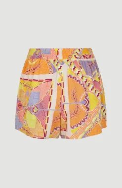 Discount O’Neill Zomershort Amiri Met Hoge Taille | Yellow Scarf Print