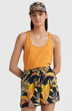New O’Neill Zomershort Amiri Met Hoge Taille | Black Tropical Flower