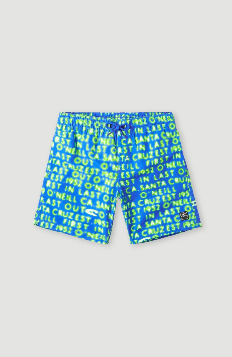 Best O’Neill Zwemshort Cali Gradient 14'' | Bright Blue Neon Lights