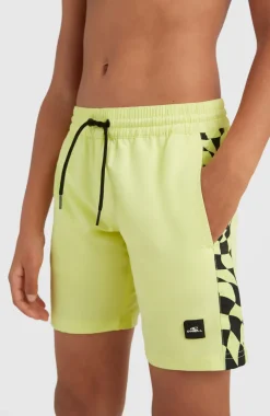 Online O’Neill Zwemshort Cali Panel 14'' | Sunny Lime Colour Block