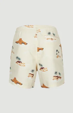 New O’Neill Zwemshort Cali Print 15'' | Beige Lost Island