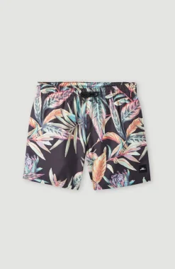 Sale O’Neill Zwemshort Cali Print 13'' | Black Tropical Flower