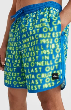Discount O’Neill Zwemshort Scallop Neon 16'' | Bright Blue Neon Lights