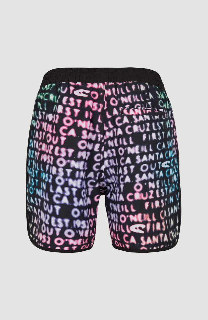 New O’Neill Zwemshort Scallop Neon 16'' | Black Neon Lights